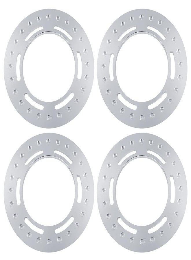 JGGZONE 4PCS Aluminum Alloy 2.9" Beadlock Wheel Rim Replacement Rings for SCX6(AXI05000) RC Crawler Car Upgrade Metal Wheel Ring Parts (Silver) - Image 1